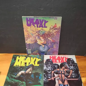 Heavy Metal Magazine Lot 6 Issues Including 1978, Specials