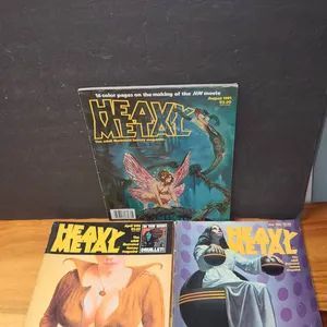 Heavy Metal Magazine Lot, April 1981, May 1982, August 1981