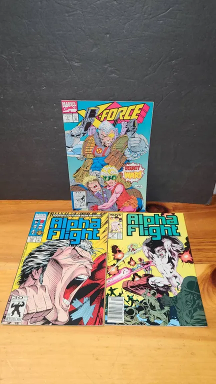 X-Force #7, Alpha Flight #51 & #106 Marvel Comic Books