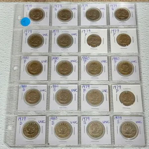 Susan B. Anthony Dollars Unc 1979-1980, 20 Coins