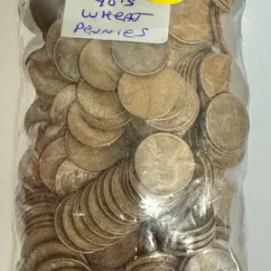 Bag Of 300 1940s Wheat Pennies