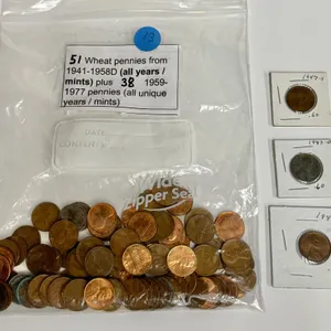 Lincoln Wheat Pennies 1941–1958D, 1943D, 1948S