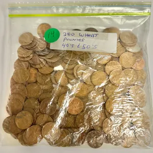 200 Wheat Pennies 1940s-1950s