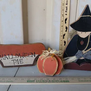Handmade Wood Halloween Decor