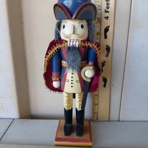 Wood Nutcracker 12" Tall