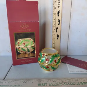 Lenox American By Design Holiday Gold Votive In Box