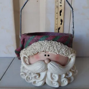 New Crazy Mountain Santa Bucket 8"X8"X6.5" *Heavy*
