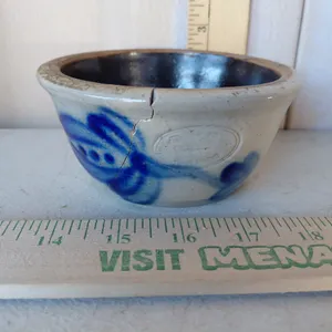 Vintage 1985 Pottery Bowl 5.25"X2.25" Has Damage, See Photos