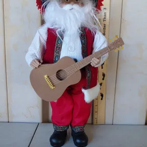 Santa W/Guitar 19" Tall