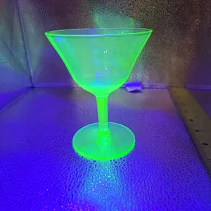 Vintage uranium Glass cocktail glass