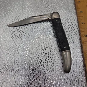 Vintage colonial folding fish knife