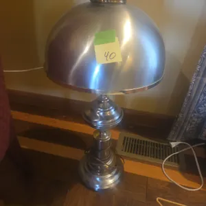 Vintage hurricane style table lamp