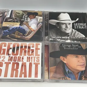 4 George Strait CDs-Twang, Somewhere Down In Texas, 22 More Hits, & Troubadour