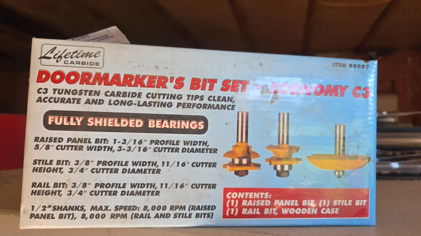 Door makers bit set new in box
