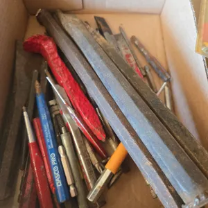 Large assortment of chisels