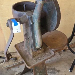 Antique cast iron hand cranked royal blue number 37 cream separator