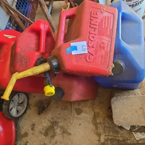 Assorted fuel cans
