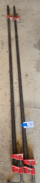 Long metal bar clamps