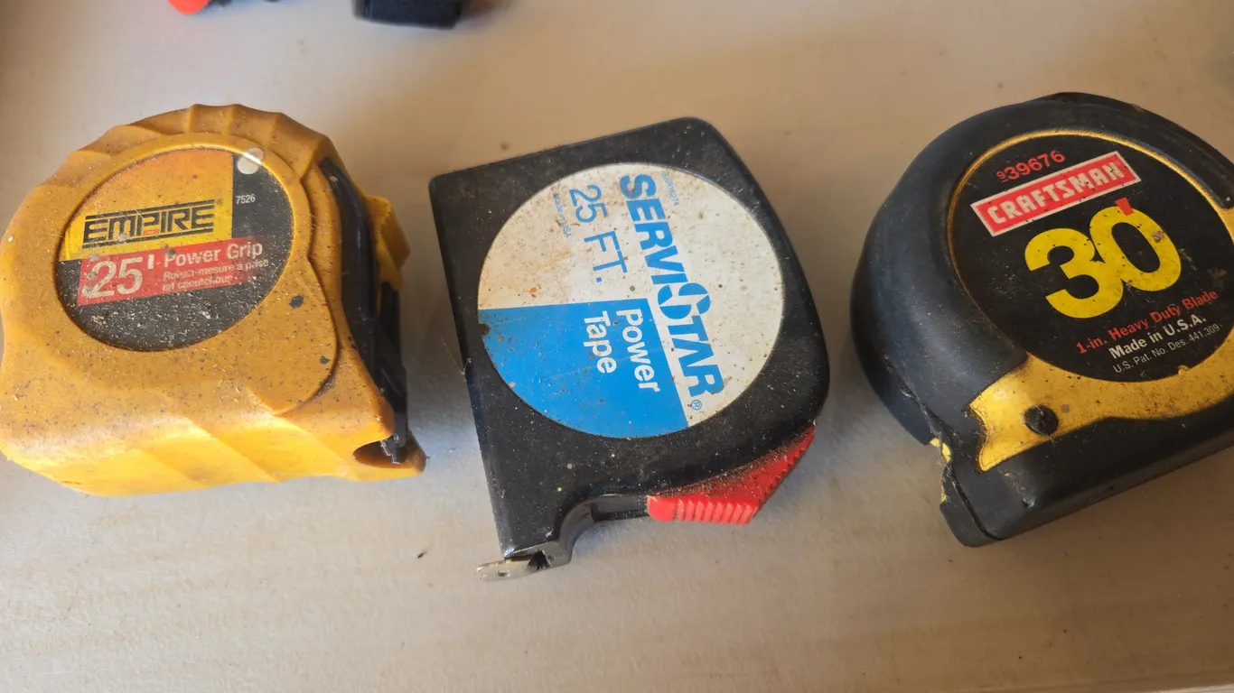 Assorted tape measures
