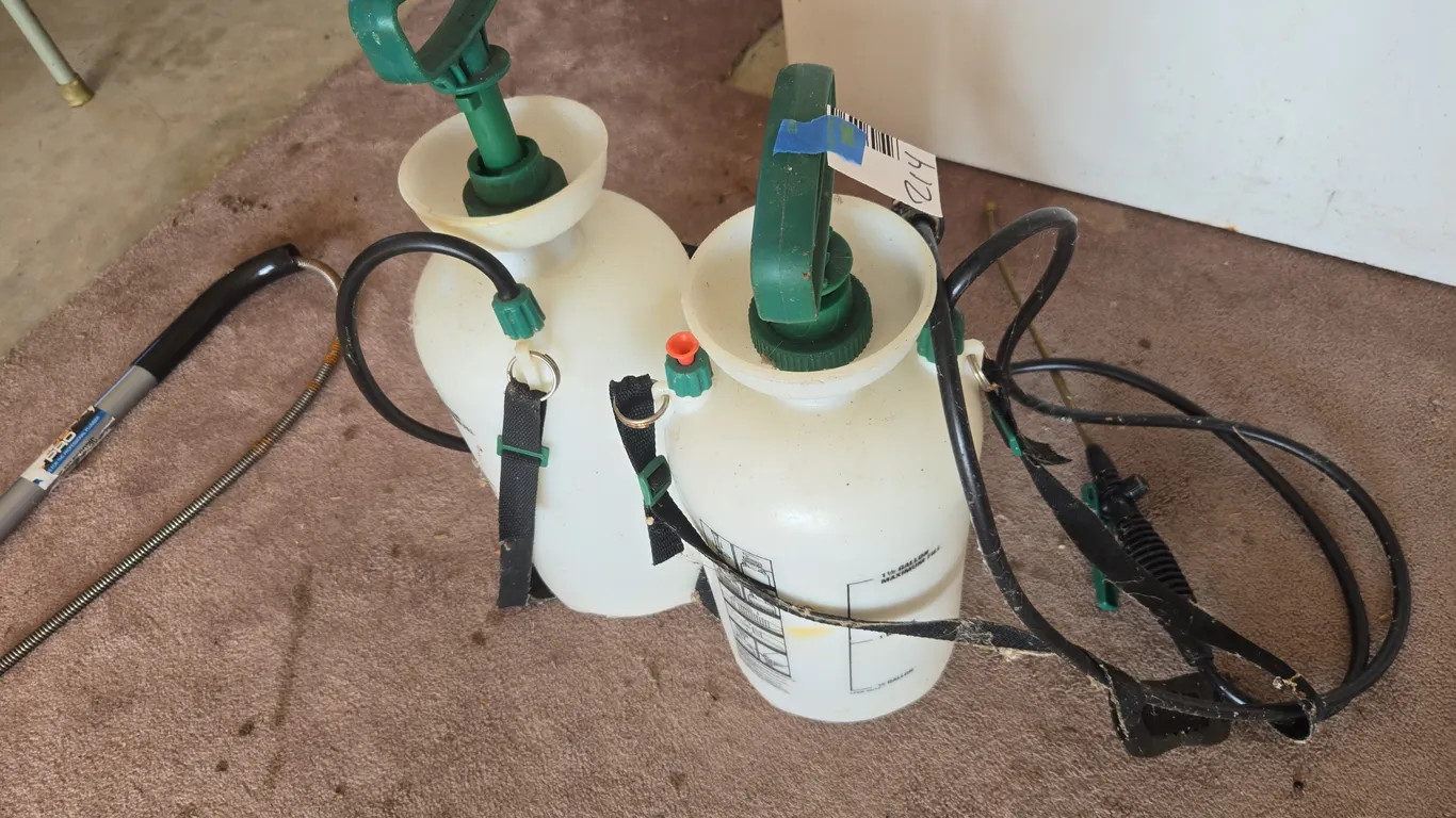 One and a half gallon plastic chemical sprayers