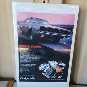 Vintage Dodge Charger R/T Beautiful Screamer Advertising