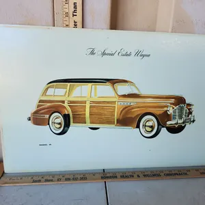 Vintage Buick The Special Estate Wagon Model 49 Print 22"X14"