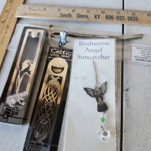 New Bookmarks & August Angel Suncatcher-Hand Carved Sheep Bookmark By Pageant Pewter