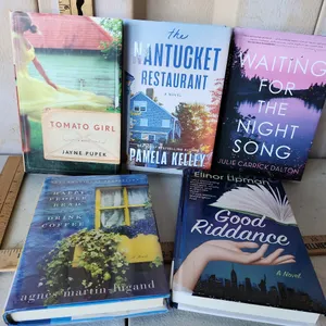 5 Like New Hardback Novels/Books, See Photos