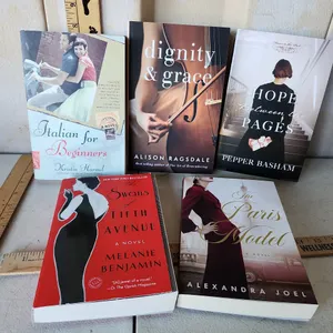 5 Like New Paperback Novels/Books See Photos