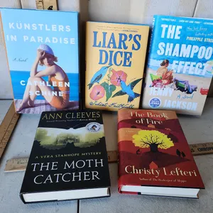 5 Like New Hardback Novels/Books, See Photos