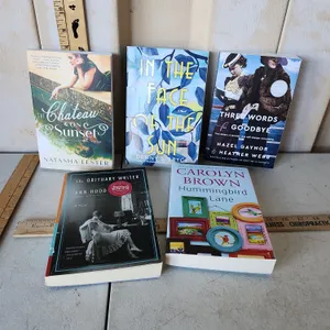 5 Like New Paperback Novels/Books See Photos