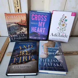 5 Like New Hardback Novels/Books, See Photos