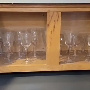 VINTAGE ETCHED STEMWARE