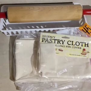 VINTAGE ROLLING PIN & COVERS