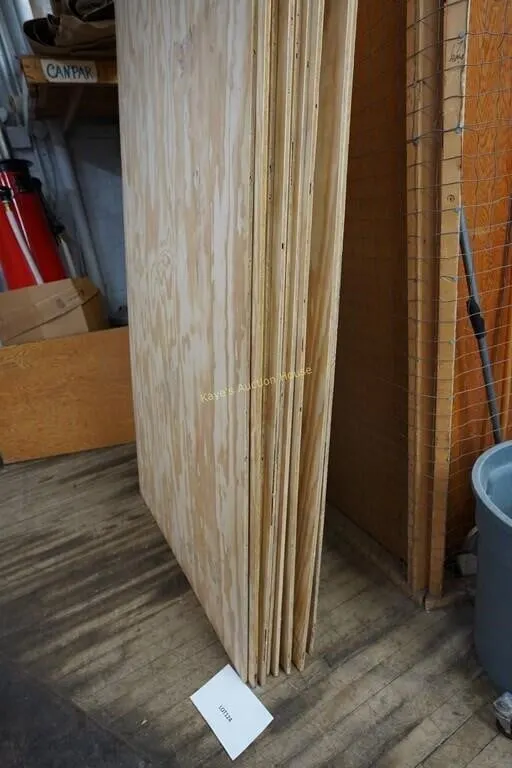 approx. 12-smooth sided plywood sheets
