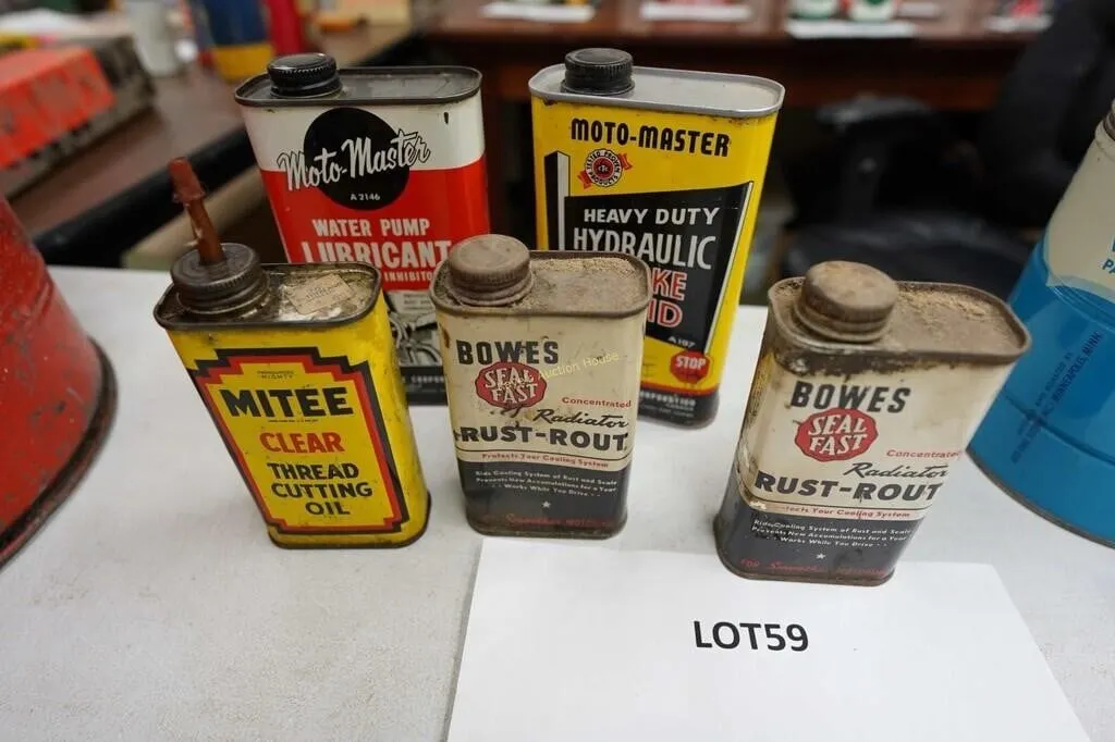 automotive fluid and additive tins