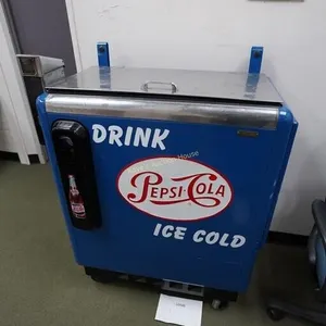 vintage Pepsi-Cola coin operated bottle cooler