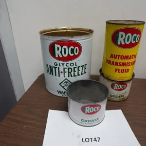Roco automotive oil and grease tins