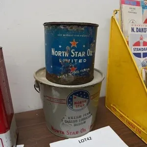Noth Star oil and grease tin