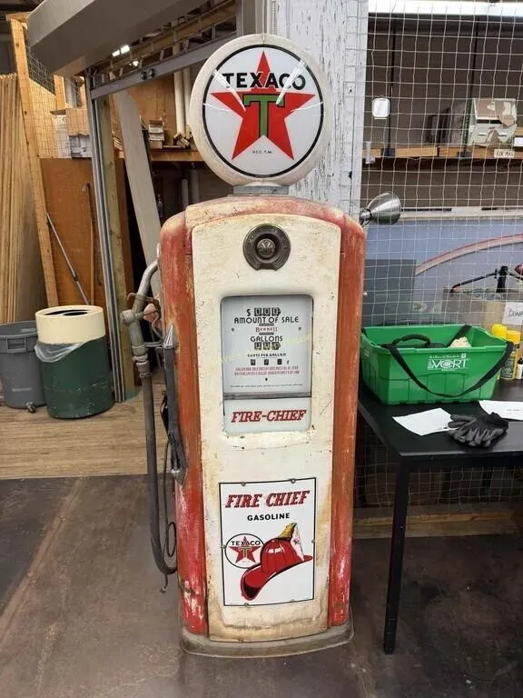 Early 1950's Bennett gas pump