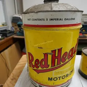 Red Head 5-Imperial gallon motor oil can