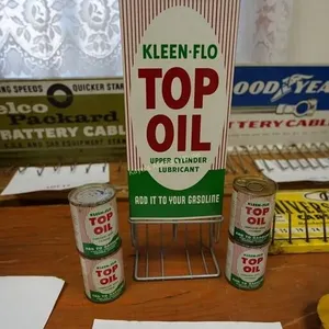 Kleen-Flo top oil display rack w/ 4-cans