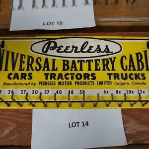 Peerless battery cable metal display rack