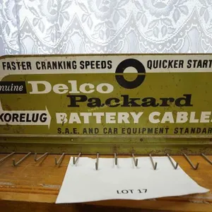 Delco Packard battery cable display racks