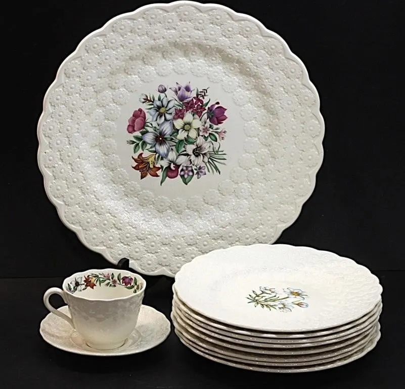 COPELAND PROVINCIAL FLOWERS ASSORTED DISH SET