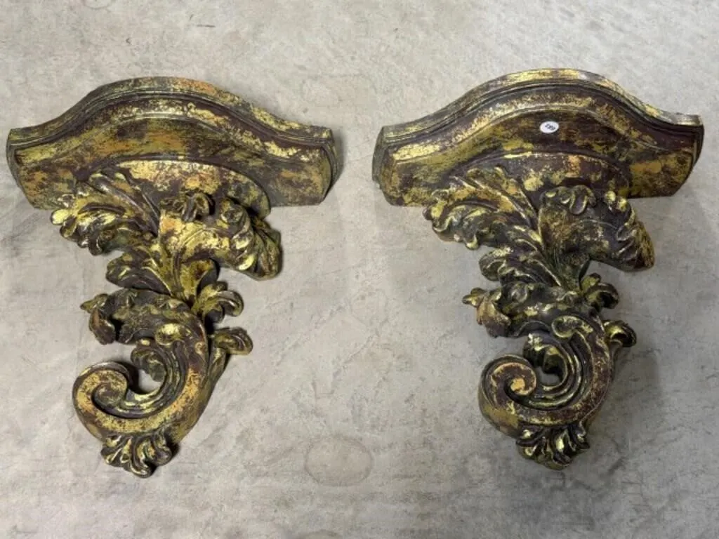 Leaf Wall Corbels / Shelf Brackets (sconces)