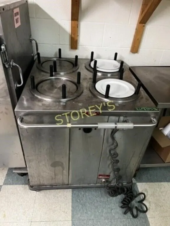 Hatch 4 Unit Plate Warmer on Wheels