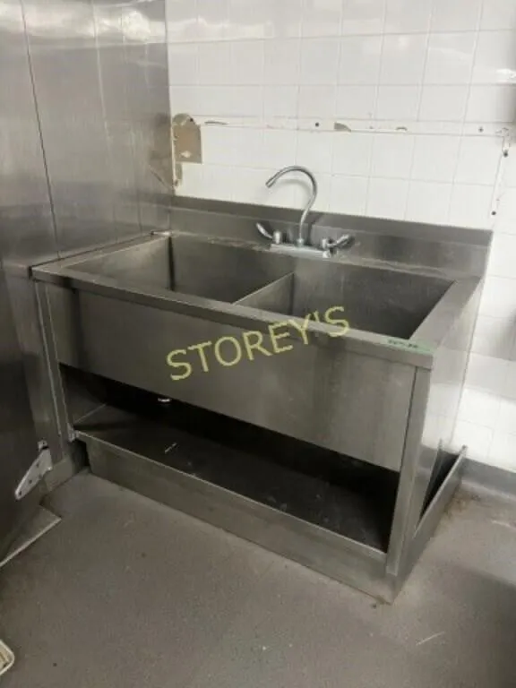S/S Dbl Well Sink `54 x 32
