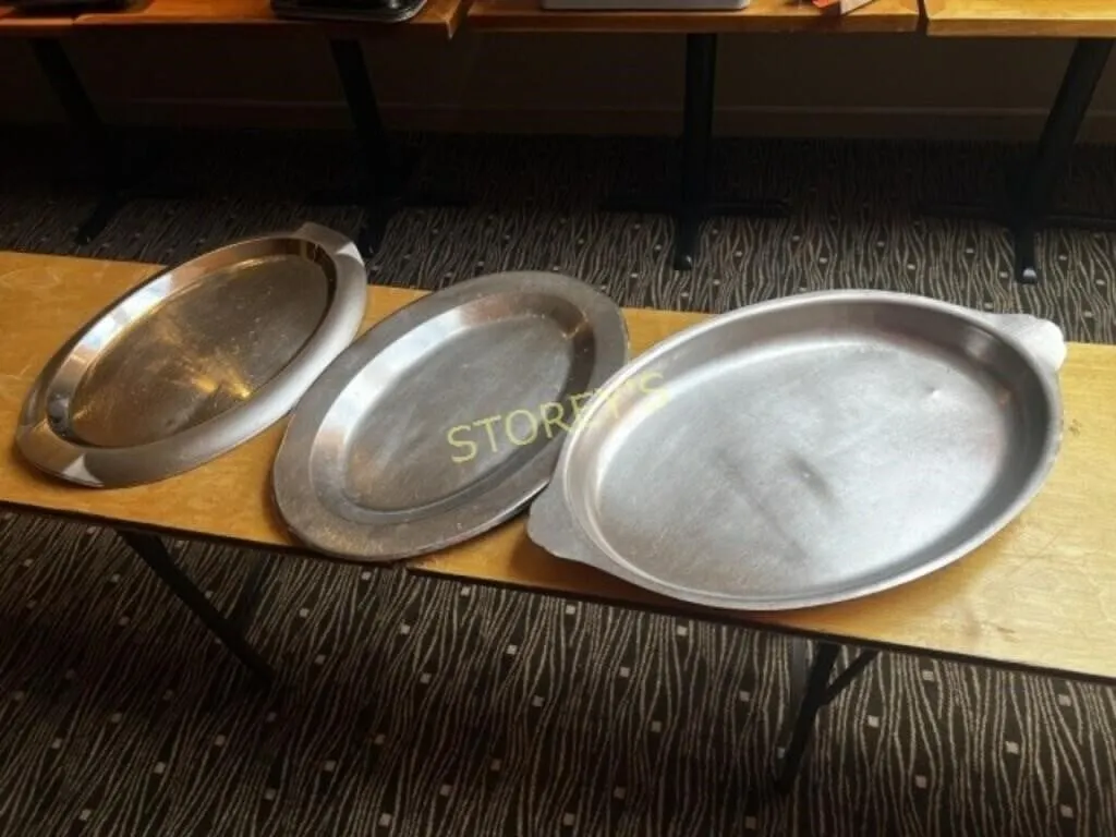 6 Asst S/S Trays / Platters