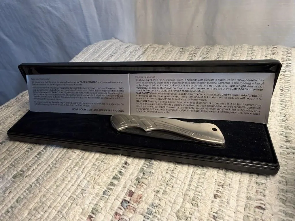 1990s BOKER CERAMIC TITANIUM knife